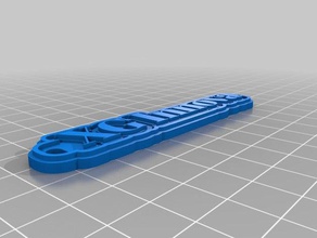 portachiavi xg innova i su misura 3d print model - Mito3D