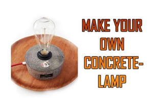 concrete lamp household awesome cool design exclusive instructables kims3diy light 3d print model - Mito3D