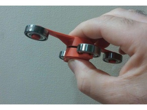 semplice doppia fidget spinner giocattoli meccanici giocattolo 3d print model - Mito3D
