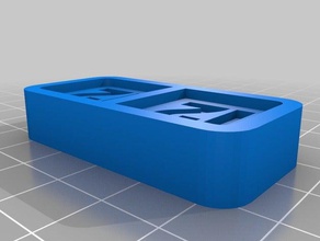 my customized numbered dominos customizer games 3d print model - Mito3D