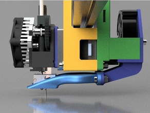 partcooler ft5 aero setup e3d v6 3d printer parts cooling duct e3d-titan titan folgertech 3d print model - Mito3D