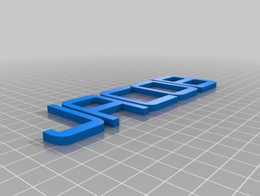 jacob name birthday cake letters signs & logos customized 3d print model - Mito3D