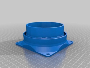 el ventilador de 120 mm 4 pulgadas herramientas del arte Ventilador 120mm flujo aire aerógrafo escape ventilación 3d print model - Mito3D