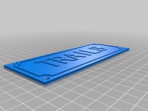 trails signs & logos customized 3d print model - Mito3D