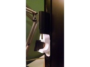 3 sd card usb reader holder vertical mount office 3d print model - Mito3D