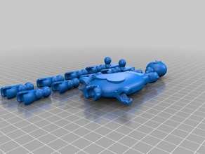 figura de ação brinquedos & games móveis robô posable poseable stop-motion stop motion brinquedo 3d print model - Mito3D