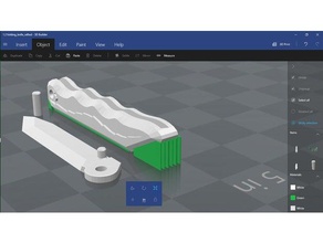 faca dobrável v12 rafted ferramentas manuais 3d print model - Mito3D