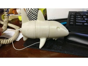 monstamaka tiburón juegos y juguetes equilibrio diseño glowintheshark los malabares kendama la píldora el sharkdama habilidad de terra 3d print model - Mito3D