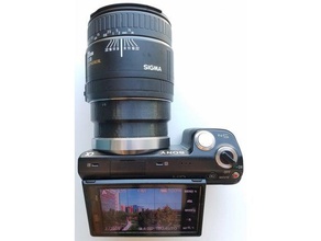 sony montura e ef de canon adaptador la cámara el réflex monte nex 3d print model - Mito3D