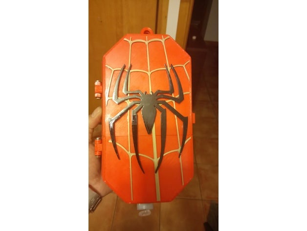 logo de spiderman porta bolsa quimio herramientas 3D print model - Mito3D