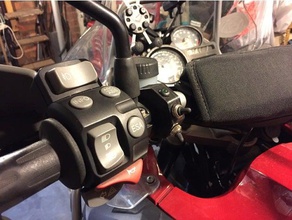 switch enclosure handlebars automotive bike button handlebar mount motorbike motorcycle 3d print model - Mito3D