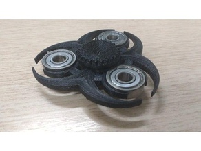 biohazard fidget spinner toys & games 3d print model - Mito3D