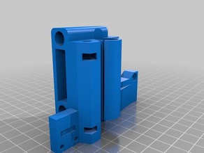 prusa i3-x-end-motor w unverlierbare Mutter Anschlag montieren 3d-Drucker Teile i3 rework 3d print model - Mito3D
