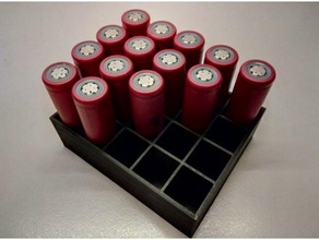 18650 caso 20 células La impresión en 3d de la batería Batería titular caja 3d print model - Mito3D