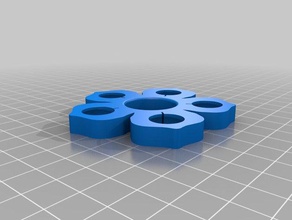 flower fidget spinner remix toys & games ball bearings hand toy 3d print model - Mito3D