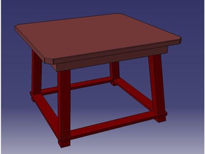 table modèle de meubles 3d print model - Mito3D