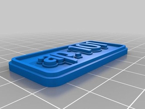 101 Schlüsselanhänger kundengebundene 3d print model - Mito3D