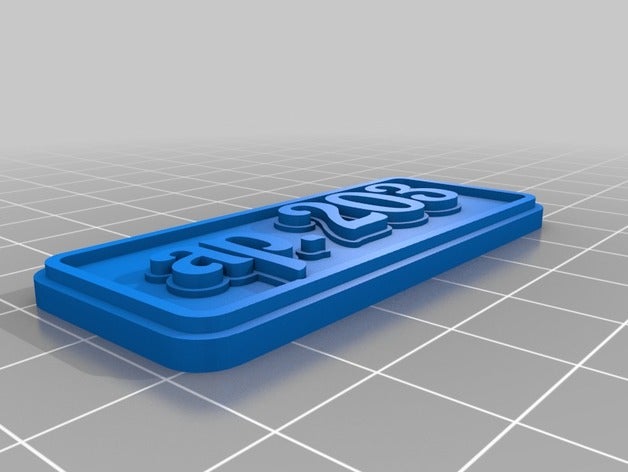 203 i portachiavi su misura 3D print model - Mito3D