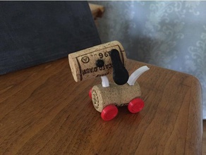 corky köpek oyuncaklar ve oyunlar köpekler hediye oyuncak şarap mantarı 3d print model - Mito3D