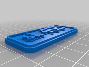 405 keychains customized 3d print model - Mito3D