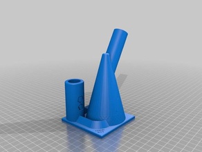 mini cone bubbler diy art bong water pipe 3d print model - Mito3D