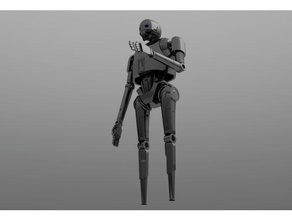 robot lower leg inspired model robots rouge one star wars 3d print model - Mito3D