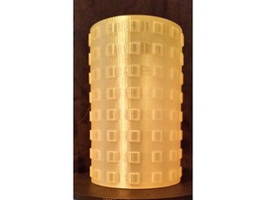 columncube vaso decoração a arte do agregado familiar 3d print model - Mito3D