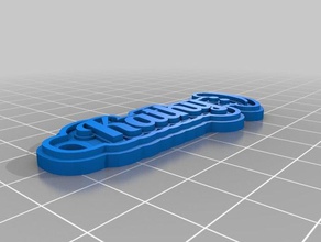 kathy keychains customized 3d print model - Mito3D