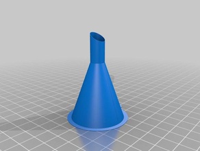 my customized parametric funnel 3 kitchen & dining 3d print model - Mito3D