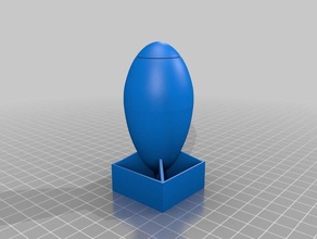 hombre gordo props de la bomba energía nuclear 3d print model - Mito3D