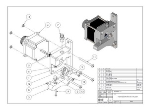 extrusora nema23 mk8 Impressora 3d de peças 3d print model - Mito3D