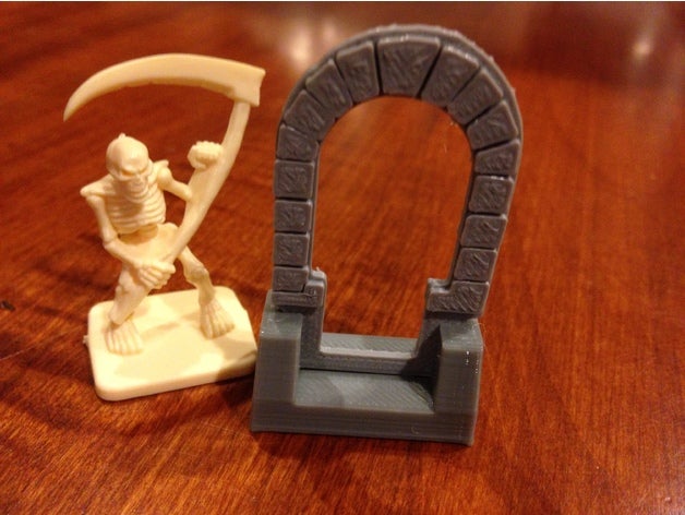 heroquest door arch toy & game accessories boardgame miniature 3D print model - Mito3D