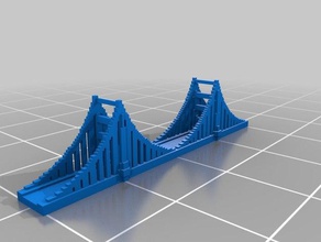 3d slash golden gate bridge 3d print model - Mito3D