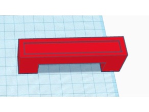 basic square drawer pull name tape household 3d print model - Mito3D