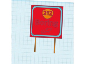 boring oregon sign art 3d print model - Mito3D