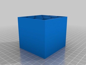 il mio personalizzato scatola di immagazzinaggio viti organizzazione su misura 3d print model - Mito3D
