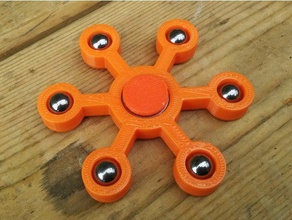 6 falou fidget giratório mecânico de brinquedos spinners spinner 3d print model - Mito3D