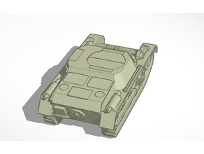 munitionsschlepper araç alevler savaş tank 3d print model - Mito3D