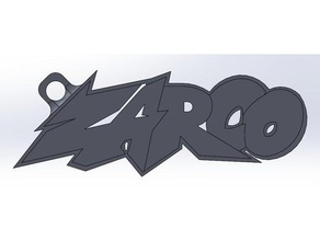 zarco logo keychain porte-clef persone johann moto la gp rossi 3d print model - Mito3D