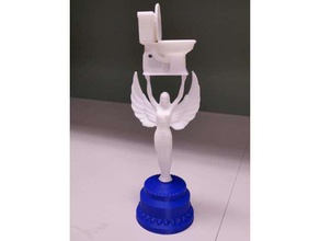 aseo trofeo art premio de los premios parte inferior la cadena el campeón dept mierda tormenta inodoro asiento del 3d print model - Mito3D