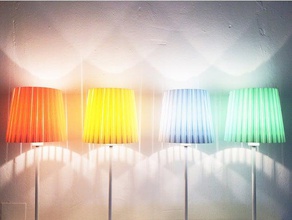 lamp shade 2 decor color design home lampshade light 3d print model - Mito3D