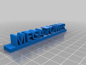 mega kule 3d baskı 3d print model - Mito3D