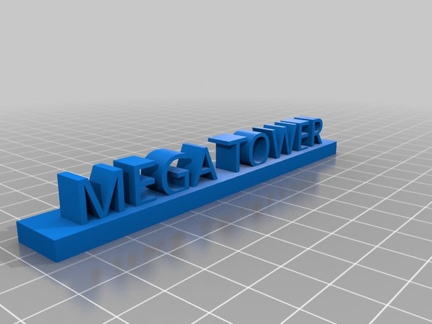 tour de mega verser diorama module caisse L'impression 3d 3D print model - Mito3D