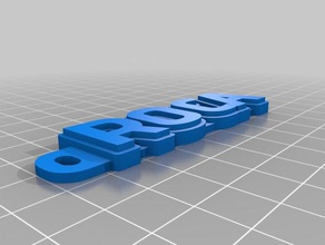 roca 2 llaveros personalizado 3d print model - Mito3D