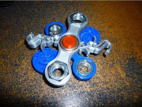 double spinner post caps toys & games direction fidget shaft spinners two 3d print model - Mito3D