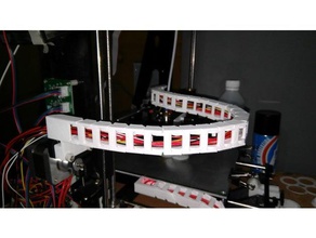 kablo zinciri adaptör tronxy p802e x - axis 3d yazıcı parçaları zincir x-ekseni 3d print model - Mito3D
