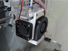 chinês e3d clone ventilador integrado camada fã de prusa sunhokey Impressora 3d peças chineese resfriamento refrigeração v5 bico i3 3d print model - Mito3D