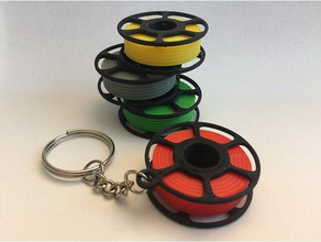 bela mini filamento de chaveiro chaveiros 3d Impressos em bonito chave spool 3d print model - Mito3D