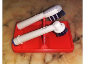 oral b toothbrush head holder bathroom oral-b oralb 3d print model - Mito3D