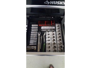 socket-Organisatoren - Organisation Veranstalter socket Steckschlüssel toolbox tools workshop Schraubenschlüssel 3d print model - Mito3D